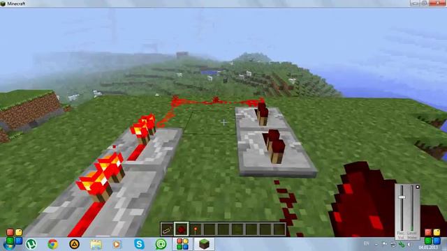 Как сделать Мигающий Редстоун/How to make a blinking Redstone смотреть онлайн