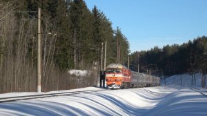 Эксклюзив! Тепловоз ТЭП70-0293 в оригинальном окрасе!