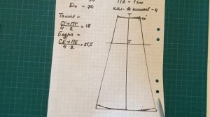 Самая модная юбка .Как сделать выкройку юбки четырехклинки на любую фигуру.