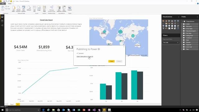 Publish from the Power BI Desktop to the Power BI service смотреть онлайн