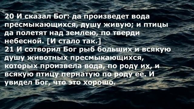Библия Ветхий Завет Бытие Глава 1 Библия онлайн слушать смотреть онлайн
