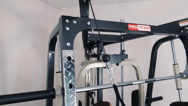 Многофункциональная силовая станция на свободных весах Protrain LM008 смотреть онлайн