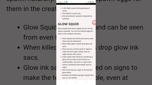 minecraft java edition snapshot 21W03A released! new glow lichen and glow squid added!(bonus |A|) смотреть онлайн