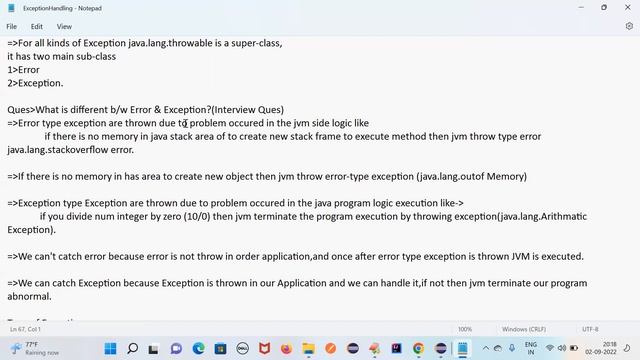 Exception Handing in Java for Automation Testing_Part-1 смотреть онлайн