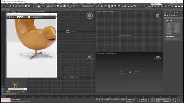 Training modelling 3ds max - 3ds max - Egg chair model смотреть онлайн