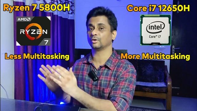 AMD Ryzen 7 5800H Vs Intel Core I7 12650H | Intel I7 Vs Ryzen 7 Laptop Comparison | HINDI