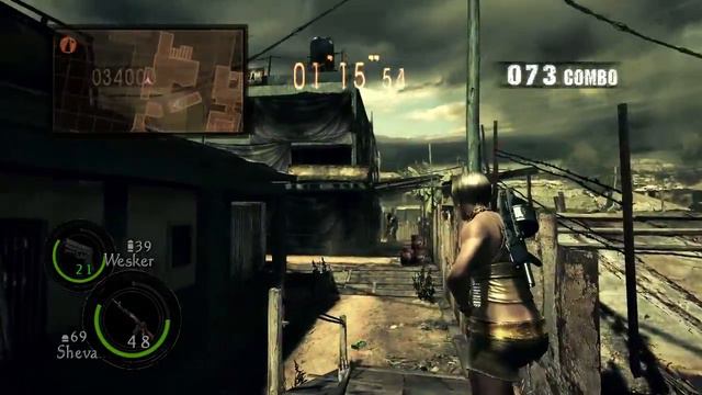 Resident Evil 5 - The Mercenaries (Duo) - Sheva Clubbin' - Max Combo. смотреть онлайн