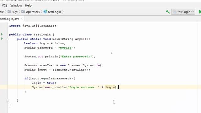 Java if-else Example: Test Login смотреть онлайн