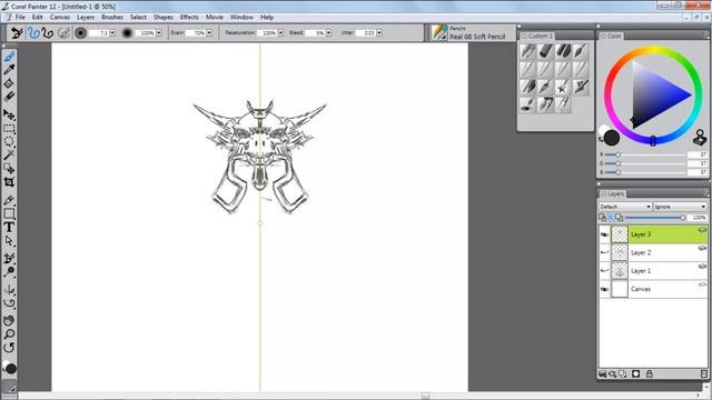 Sketching in Corel Painter 12 смотреть онлайн