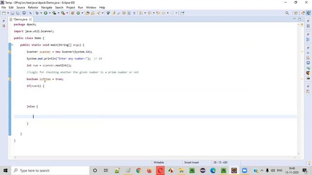 Java program to check whether the given number is a prime number смотреть онлайн