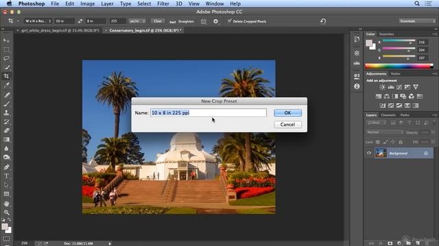 Cropping to Ratios, fixed sizes and resolution in Photoshop CC смотреть онлайн