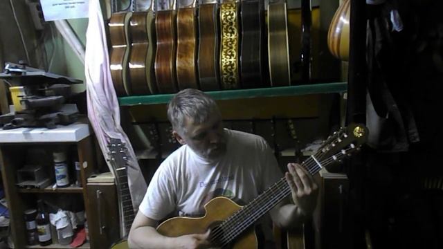 Семиструнная гитара Антон Хорин модель Краснощеков смотреть онлайн