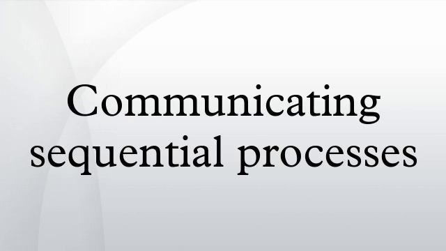 Communicating sequential processes смотреть онлайн