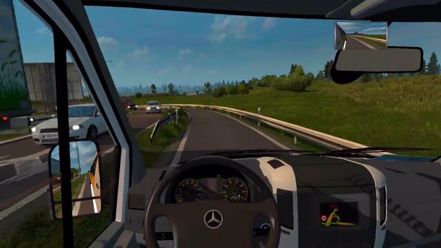 Mercedes Benz Sprinter Escolar - Euro Truck Simulator 2 смотреть онлайн