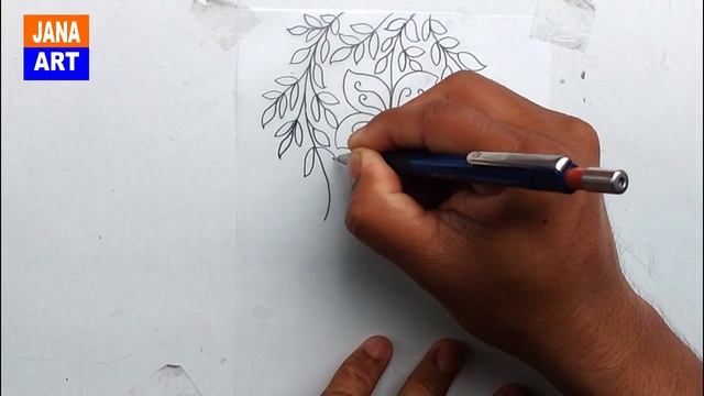 How to draw Flower Design tracing paper for Embroidery смотреть онлайн