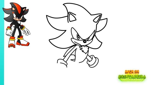 Como DESENHAR o SHADOW do SONIC passo a passo - Como DIBUJAR a SHADOW de SONIC paso a paso смотреть онлайн