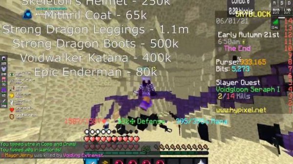 How to get enderman slayer 3 FAST (hypixel skyblock)