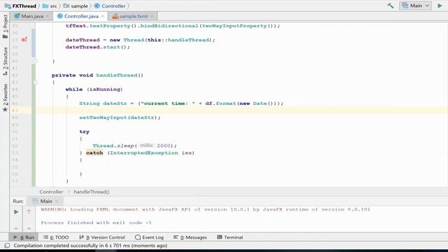 JavaFX Tutorial - Switching to the Application Thread смотреть онлайн