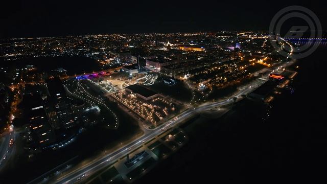 Волгоградсверху - ночной центр | inspire 2 | laowa 7.5mm | 5К cinemadng смотреть онлайн