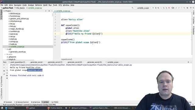 Python Variable Scope смотреть онлайн