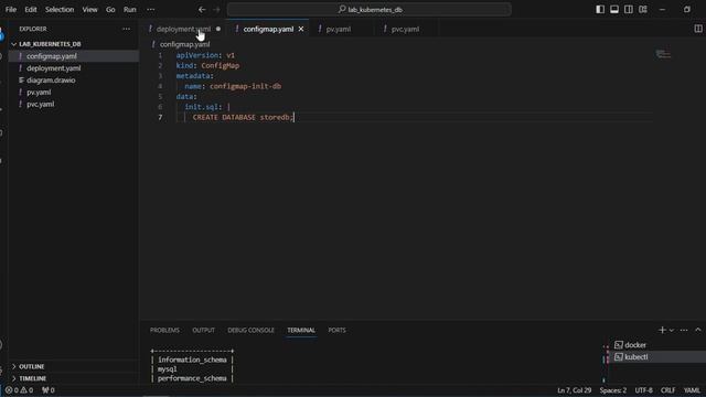 Configmap para crear archivo de inicialización de MySql en Kubernetes - KubeMySql 4 смотреть онлайн