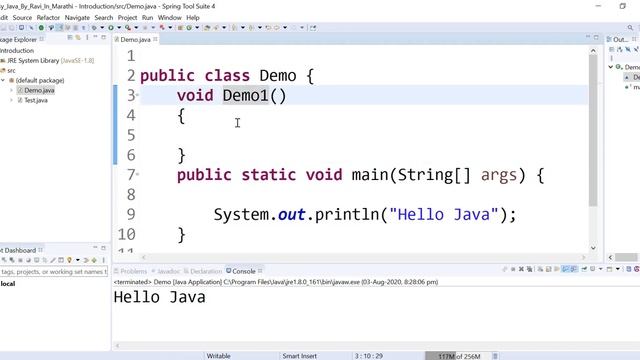 Java Constructor types in Marathi смотреть онлайн