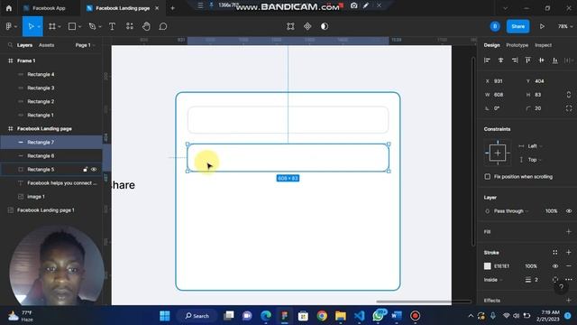 How to design Facebook landing page on Figma - User Interface Design смотреть онлайн