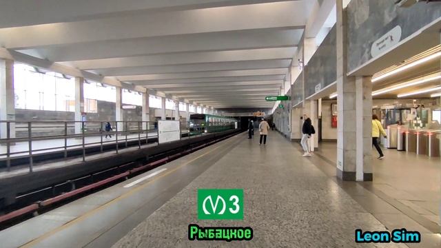 Все станции Петербургского метрополитена.