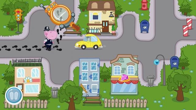 Hippo ? Kids Policeman games ? The villain Cracksman ?Cartoon game for kids смотреть онлайн