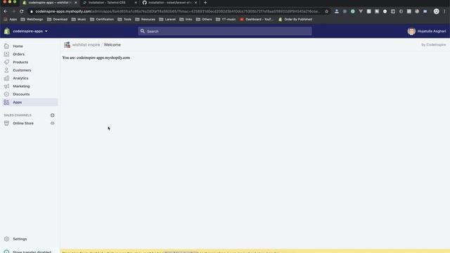 05 - Shopify App Admin Dashboard with Tailwindcss on Laravel смотреть онлайн