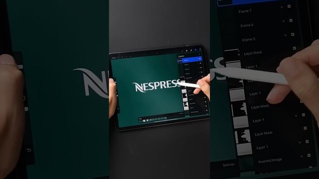 Best Coffee Logo Animation ? #logoanimation #procreate #nespresso
