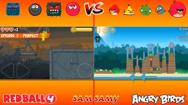 Red Ball 4 vs Angry Birds Epic GamePlay (ios/android) смотреть онлайн