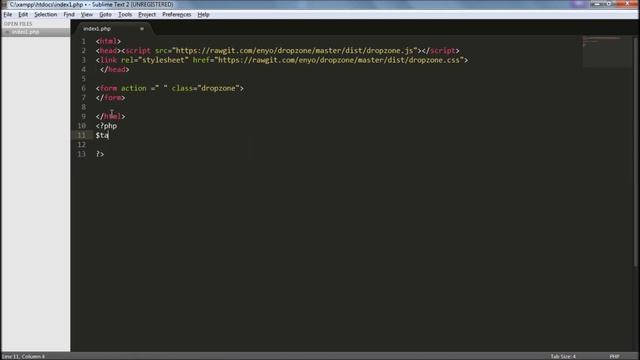 File Upload - Drag & Drop - PHP смотреть онлайн