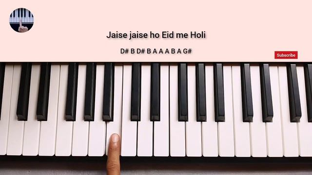 First Class Piano Tutorial - Kalank | Step By Step With Notes On Real Piano смотреть онлайн
