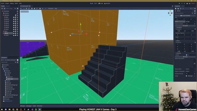 Honest Jam V - Godot Blockout Tool смотреть онлайн