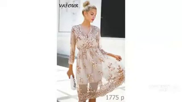 Одежда от бренда AliExpress - Весеннее пикантное вечернее платье смотреть онлайн