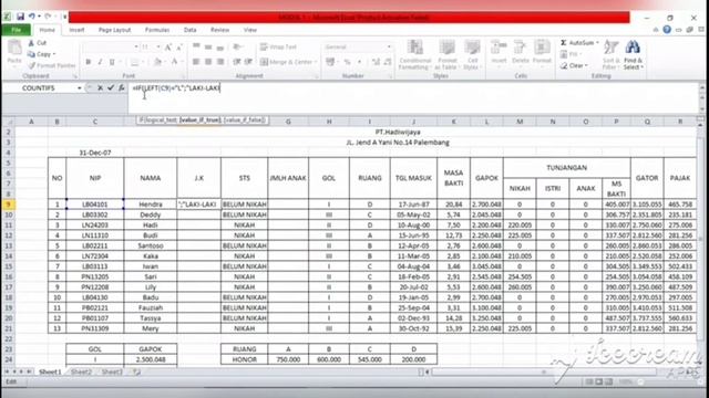 Tutorial Modul I - Microsoft Excel смотреть онлайн