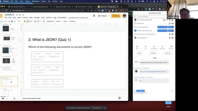 CSCI4208 - Lecture 21: MongoDB - Basics (Part 1) смотреть онлайн
