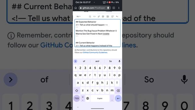Exampl Of How To Report Bugs Of Pixel Experience A13 Build Of OnePlus 7 (guacamoleb) On GitHub Page смотреть онлайн