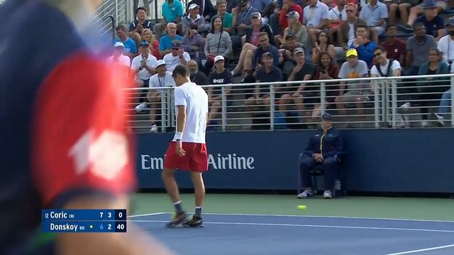 Borna Coric vs. Evgeny Donskoy | US Open 2019 R1 Highlights смотреть онлайн