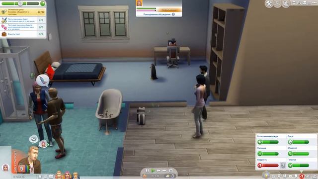 The Sims 4 Династия Вильямс #10. Адам устраивает вечеринку, Виолетта рисует смотреть онлайн