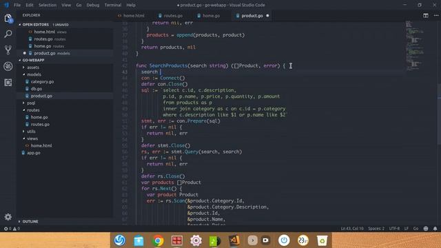 GOLANG WEBAPP (SITE) COM POSTGRESQL - Parte 7 - PESQUISA EM DATA TABLE COM AJAX (JQUERY) смотреть онлайн
