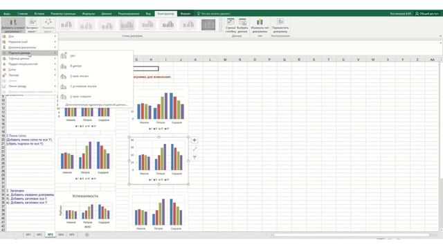 Excel Диаграммы и графики