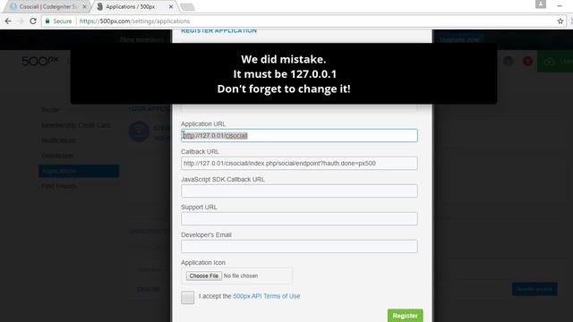 15) Cisociall - 500px.com Api Key and Secret Key смотреть онлайн