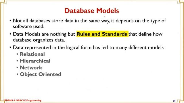 RO - Unit I - RDBMS AND ORACLE Database Concepts A Relational approach смотреть онлайн