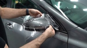 Техника оклейки зеркал защитной пленкой PPF
