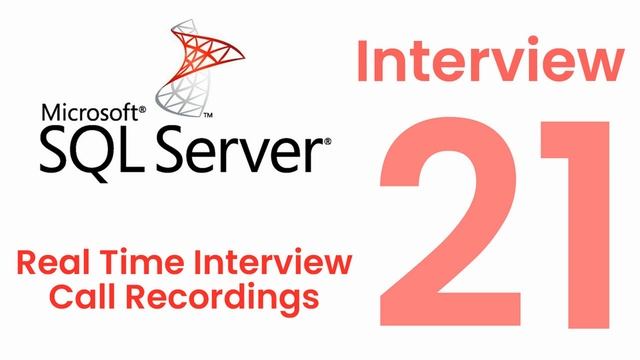 Ms SQL Server DBA Experienced Interview Questions and Answers - Interview 21 смотреть онлайн