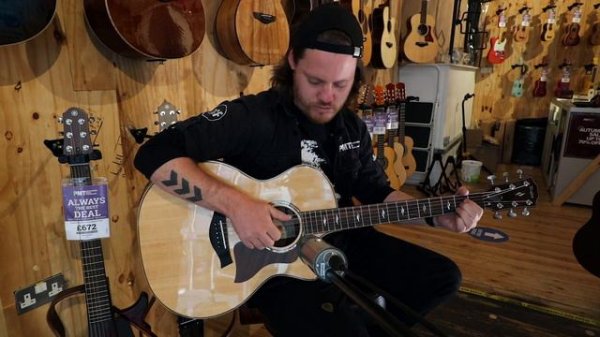 Taylor 814ce DLX V Class Electro Acoustic Guitar Demo - High End Deluxe Version Taylor Guitar