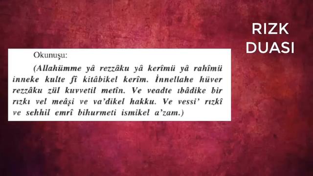 AYETEL KÜRSİ Ve RIZIK DUASI DİNLE - Dualar Hazinesi
