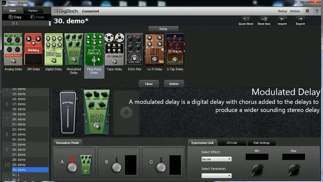 Digitech RP360XP - Delay Effects смотреть онлайн